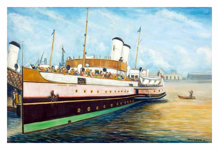 Sullivan, Jack - Paddle Steamer, Cardiff Queen 1964.