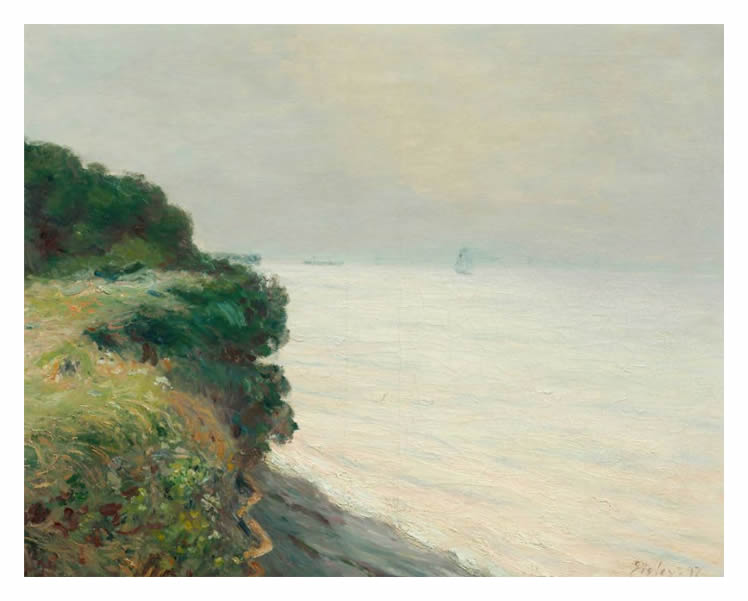 Alfred Sisley (1839-1899) - The Cliff of Penarth (La falaise de Penarth) - 1897.