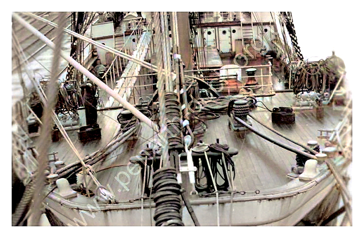 Fo'c'sle of Pamir at Penarth Dock