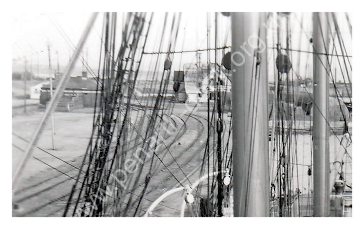 'Pamir' - 'Looking Aft from the Main Shrouds' 
