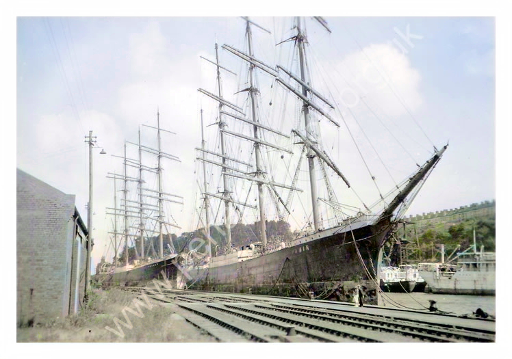 'Passat' and 'Pamir' - 'Four Masted Barques at Penarth 1950'