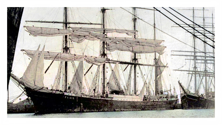 'Pamir' in Penarth Dock - 1949