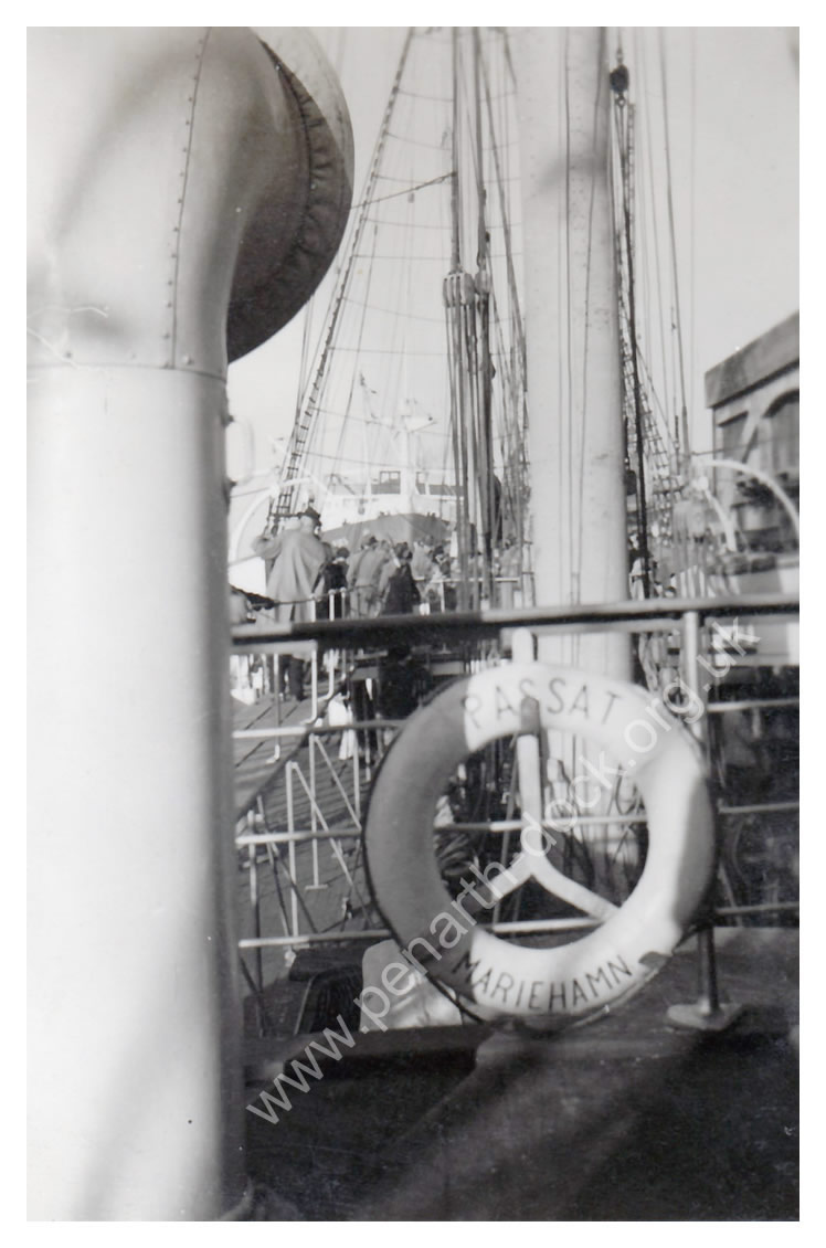 'Passat' - looking aft from the bridge deck