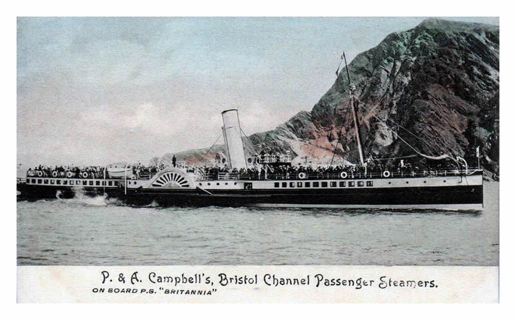 On Board P.S. "Britannia" - P & A Campbell's Bristol Channel Steamers.