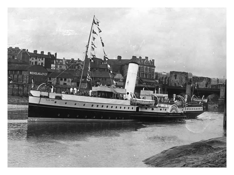 'Glen Usk' leaving Newport