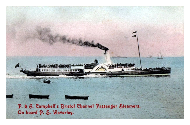 P. & A. Campbell's Bristol Channel Passenger Steamers - On board P.S. Waverley. 