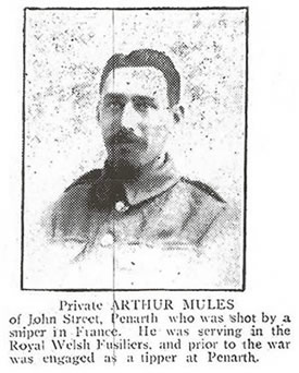 Private Arthur Mules - Penarth Times