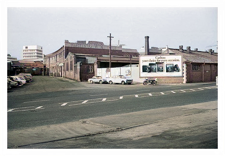 The entrance to the former GWR Parcels Depot at the rear of Cardiff General Station.