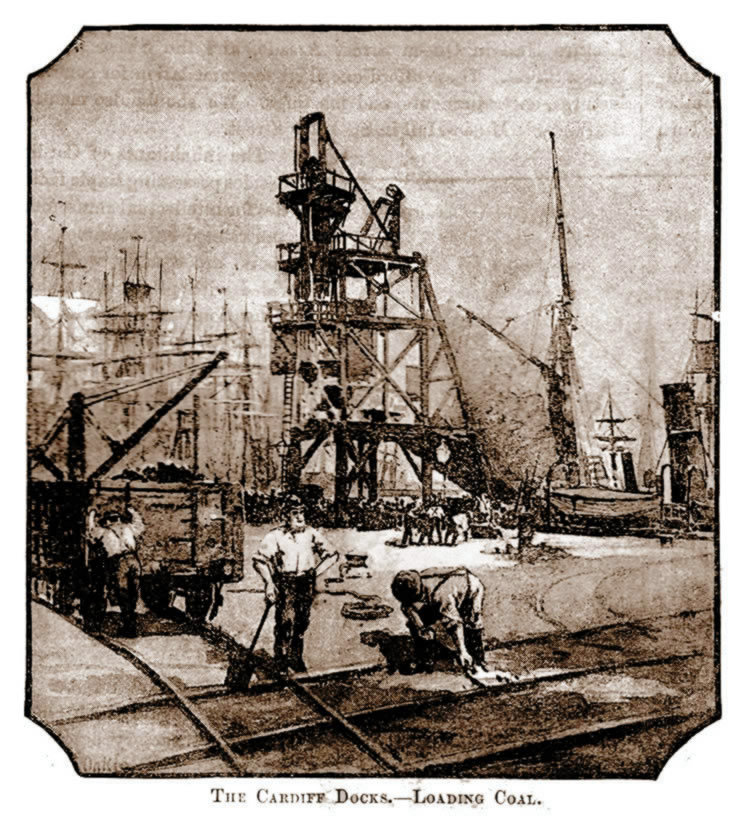 The Cardiff Docks - Loading Coal