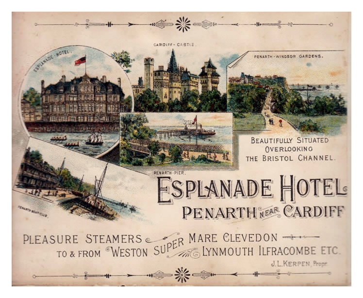 Advert for the Penarth Esplanade Hotel - 1897