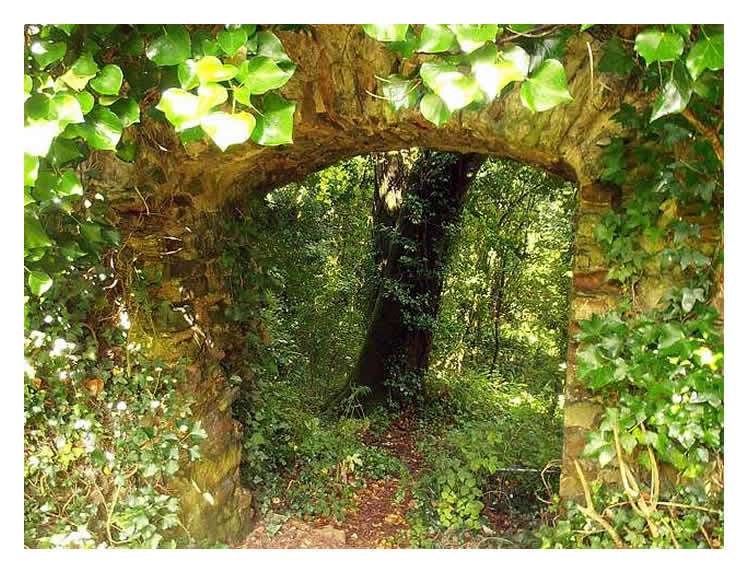 Dinas Powis Castle - Doorway in east wall