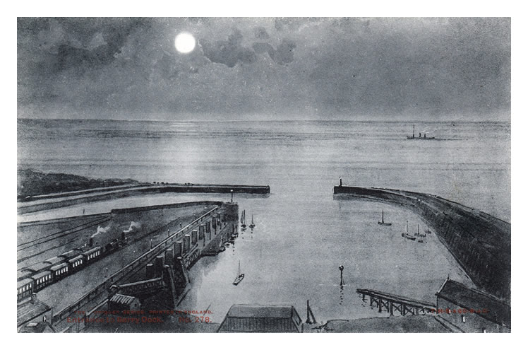 Entrance to Barry Dock.