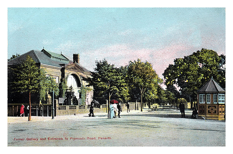 The Turner Gallery and Entrance to Plymouth Road, Penarth