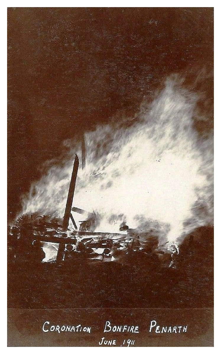 Coronation Bonfire, Penarth - June 1911.