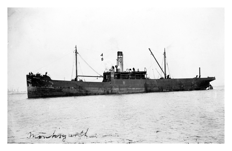 s.s. 'Monksgarth' - A Wehrley postcard of the R. & J. H. Rea, Liverpool.