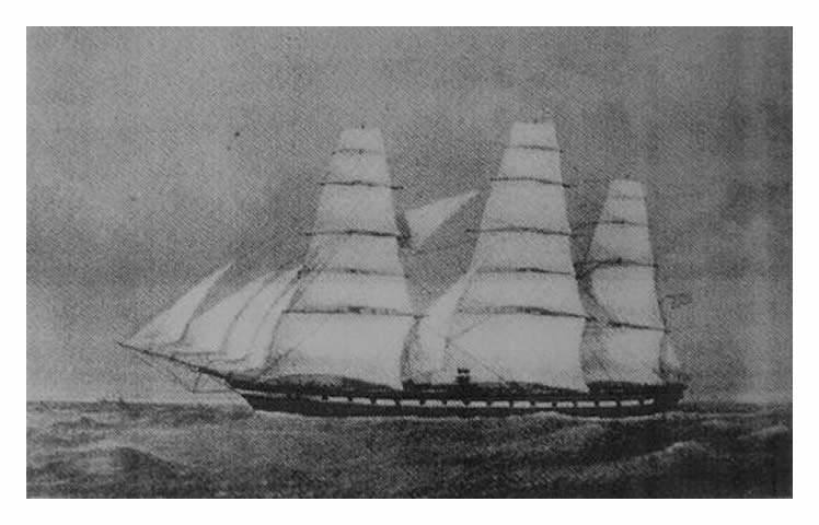 s.s. 'Golden Fleece' - A lithographic print dating from 1862 held within the collections of the Mariners' Museum and Park in the US. This print shows the vessel in distress off the Cape of Good Hope.