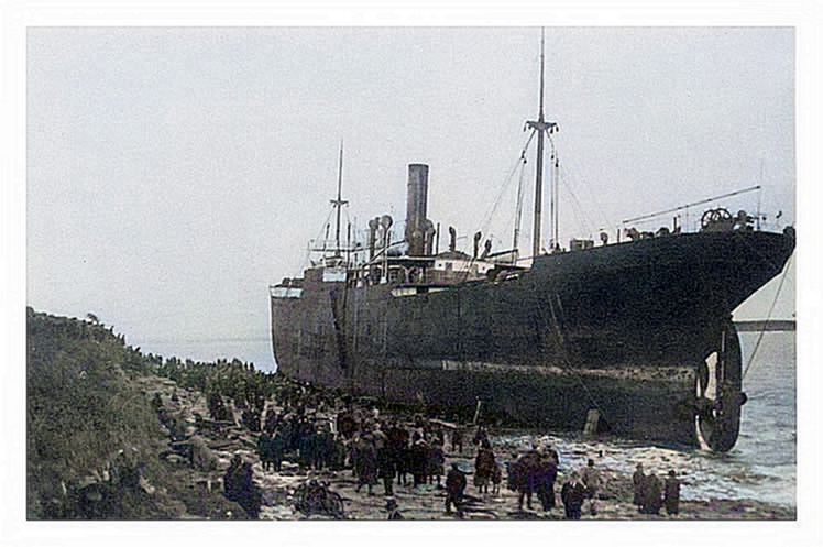 'Pilton' aground at Sully - 1924