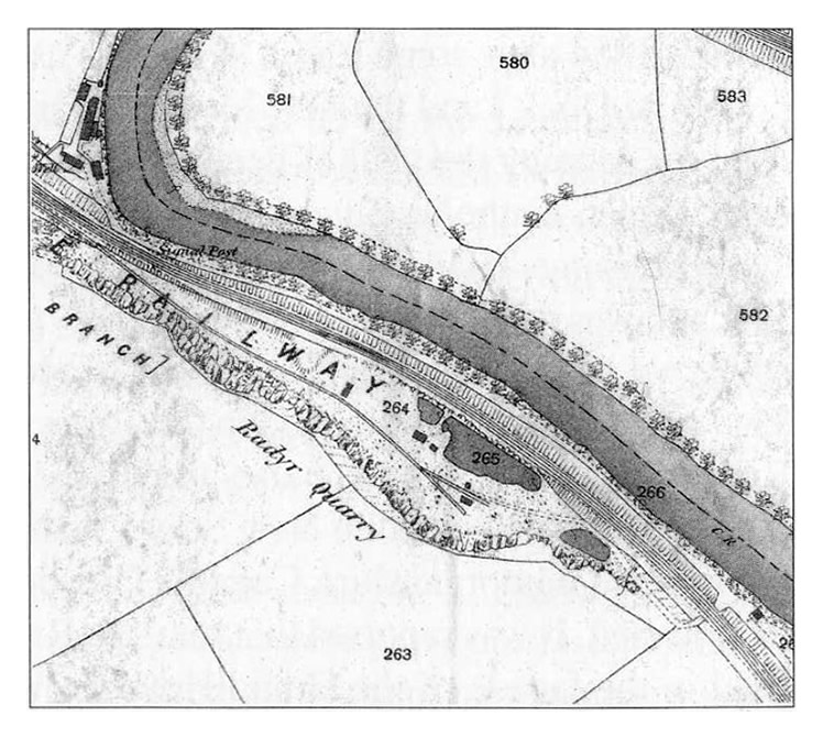 OS map Radyr Quarry - 1880