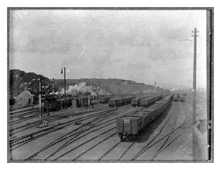 The Llandough coal sidings for Penarth Dock; adjacent to the dock