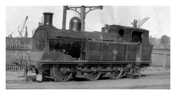 Taff Vale Railway 0-6-2T Class 'O4' locomotive number 48 at Penarth Dock.