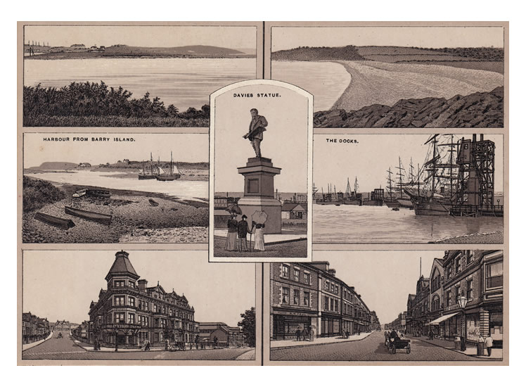 Multi-view of Barry - The Wonder View Album - Penarth & Barry Dock District