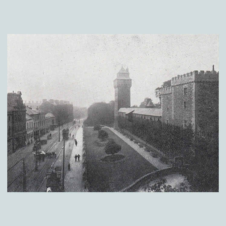 Castle Street, showing Castle from 107 Views of Cardiff and District