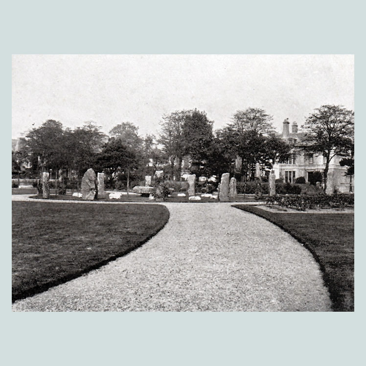 Druid Stones in Park from 107 Views of Cardiff and District