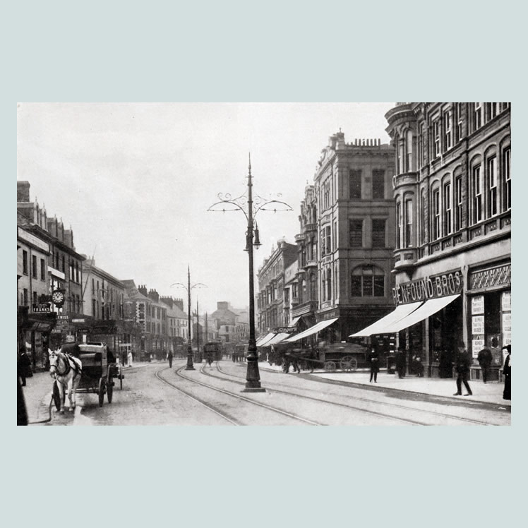 Queen Street from 107 Views of Cardiff and District