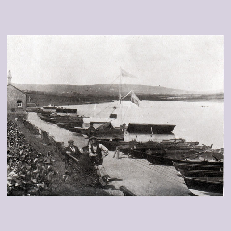 The Lake and Boat House, Roath Park from 107 Views of Cardiff and District
