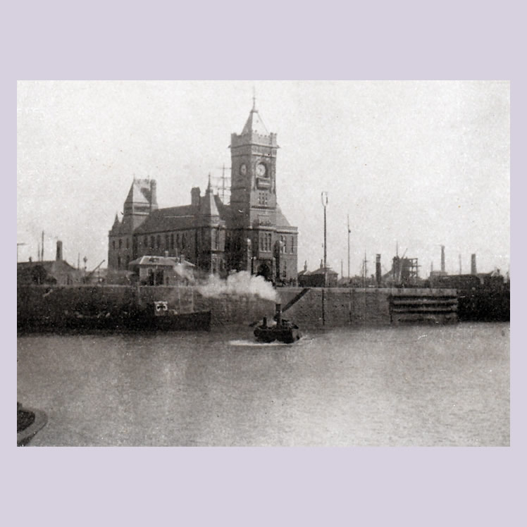 Entrance to Cardiff Docks from 107 Views of Cardiff and District