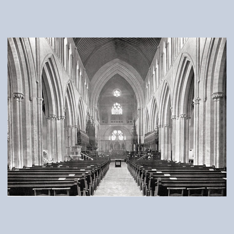 Llandaff Cathedral from 107 Views of Cardiff and District