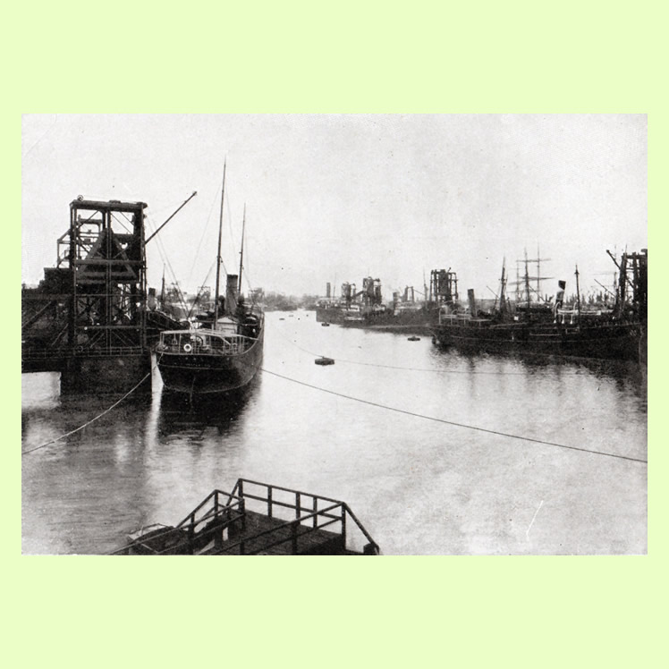 Barry Docks from 107 Views of Cardiff and District