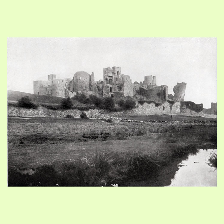 Caerphilly Castle from 107 Views of Cardiff and District