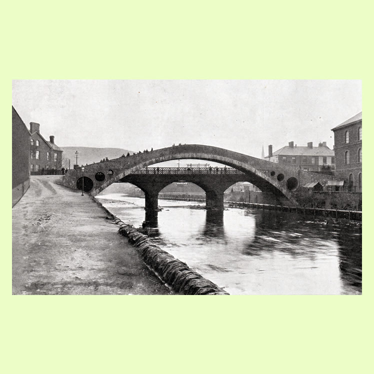 The Bridges. Pontypridd from 107 Views of Cardiff and District
