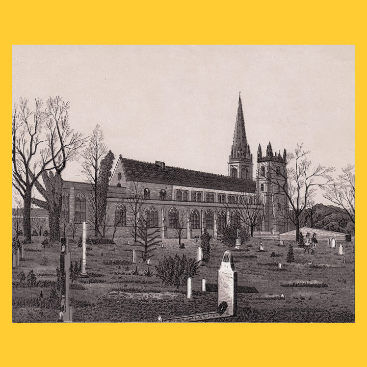 Llandaff Cathedral - from the Rock's - Cardiff & Penarth - Royal Album.