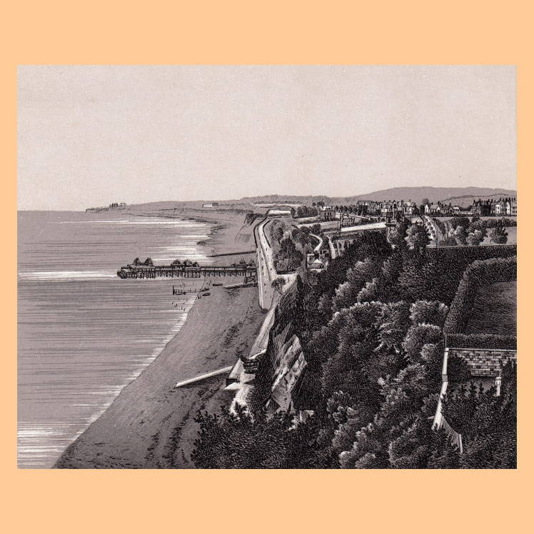 Penarth from the Head - from the Rock's - Cardiff & Penarth - Royal Album.