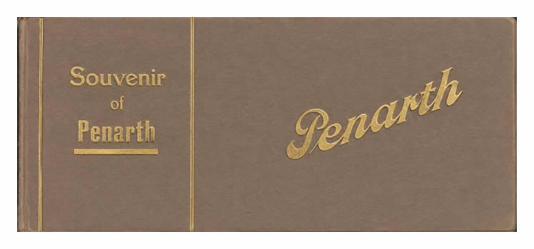 Souvenir of Penarth - the front cover of the selection of postcards.