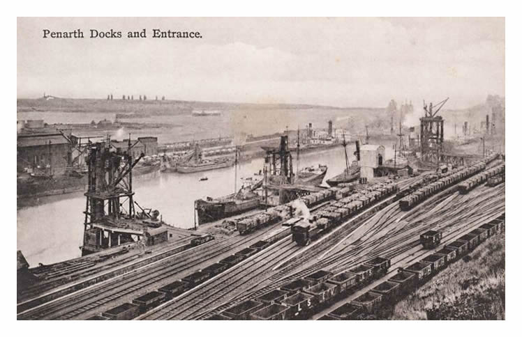 Penarth Docks and Entrance.