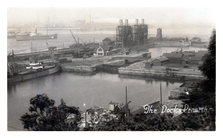 1927 - A postcard view of The Docks, Penarth.