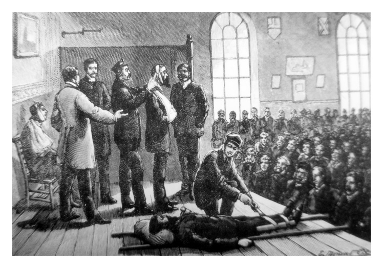 Sailors' Ambulance Class in the Missions to Seamen Institute, Sunderland.