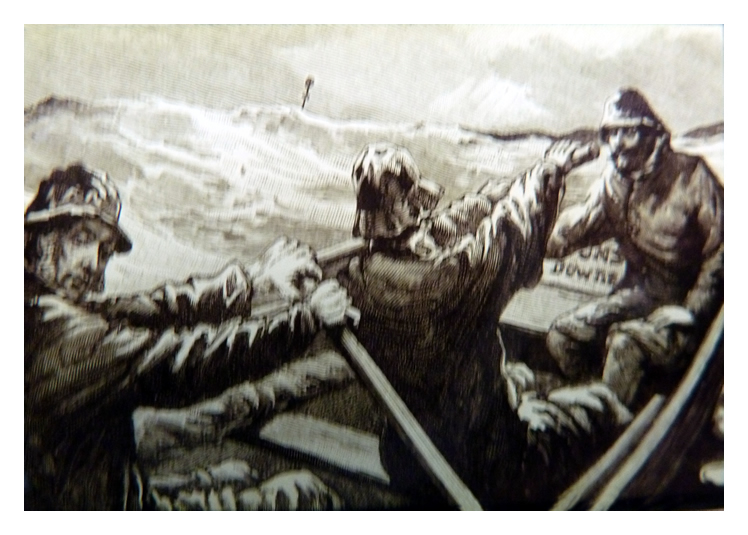The Dangers of the Missions to Seamen - Rowing out to a vessel in stormy seas - All in a day's work in the name of God!