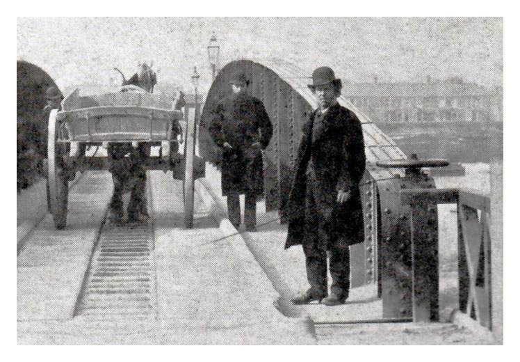 Swing Bridge over the River Taff - enlargement 2