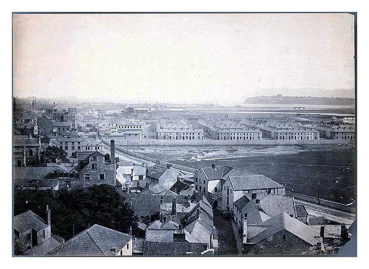 Swing Bridge over the River Taff toward Penarth Head