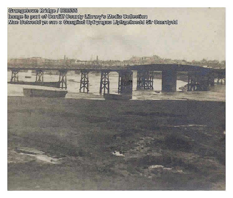 Taff swing bridge - construction stage