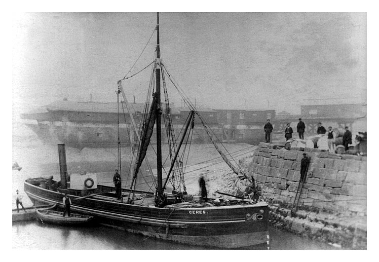 'Ceres' a John Davies boat (D. W. Davies warehouse, Cardiff)