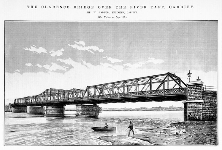 The Clarence Road Bridge over the Rive Taff, Cardiff.
