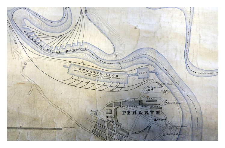 Plan of the Port and Town of Cardiff and Suburbs, including Penarth Dock and Harbour. Published by Lewis & Williams, Duke St., Cardiff.