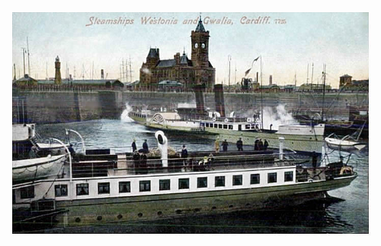 Steamships Westonia and Gwalia, Cardiff - 1905 -1910