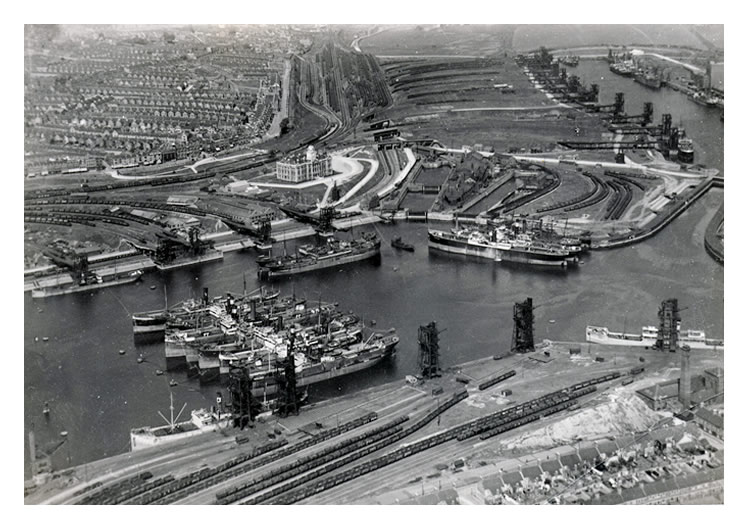 A Bird's Eye View of Barry Dock.
