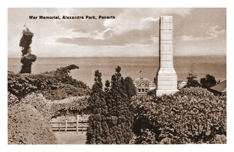 War Memorial, Alexandra Park, Penarth.